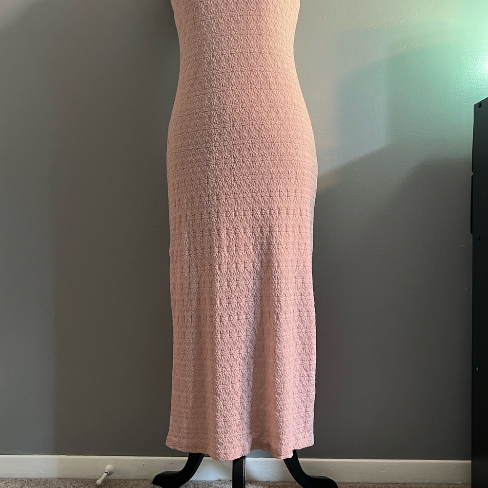 Chic Pink Lace Slip Dress - Picture 11 of 11